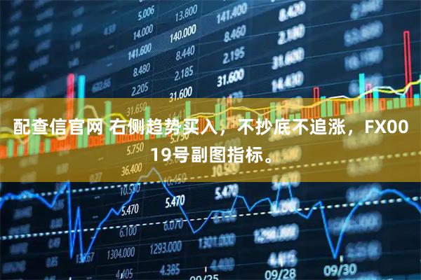 配查信官网 右侧趋势买入，不抄底不追涨，FX0019号副图指标。